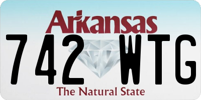 AR license plate 742WTG