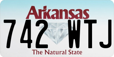 AR license plate 742WTJ