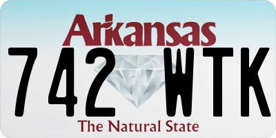 AR license plate 742WTK