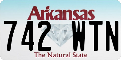 AR license plate 742WTN