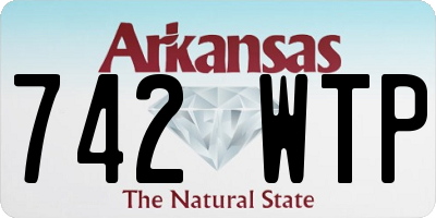 AR license plate 742WTP