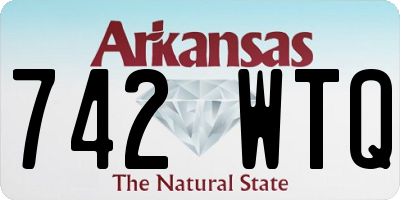AR license plate 742WTQ