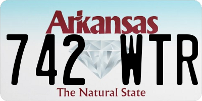 AR license plate 742WTR