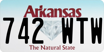 AR license plate 742WTW