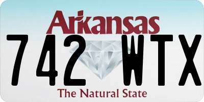 AR license plate 742WTX