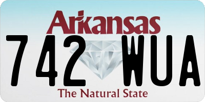 AR license plate 742WUA