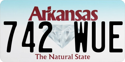 AR license plate 742WUE