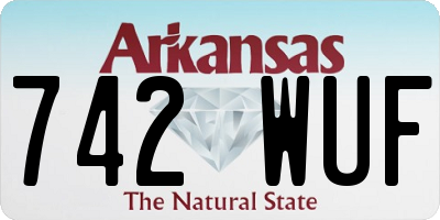 AR license plate 742WUF