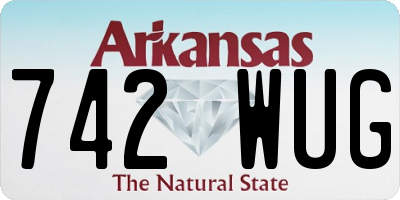 AR license plate 742WUG