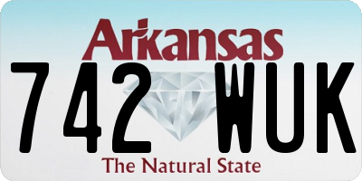 AR license plate 742WUK