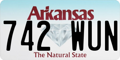 AR license plate 742WUN