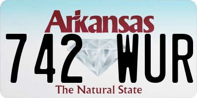 AR license plate 742WUR