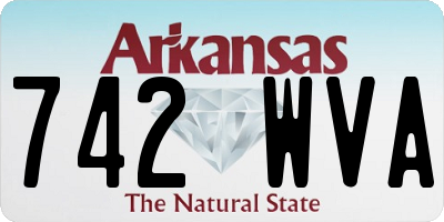 AR license plate 742WVA