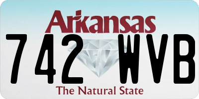 AR license plate 742WVB