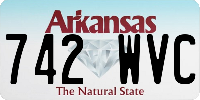 AR license plate 742WVC