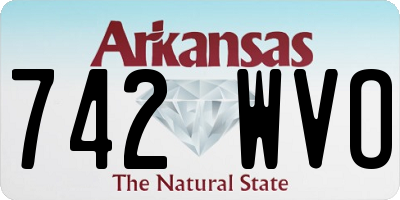 AR license plate 742WVO