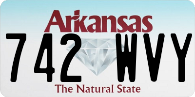 AR license plate 742WVY