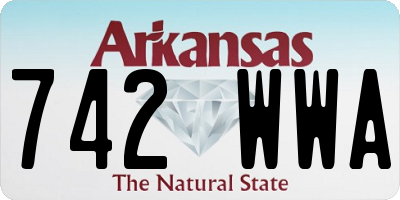 AR license plate 742WWA