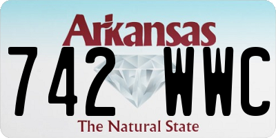 AR license plate 742WWC