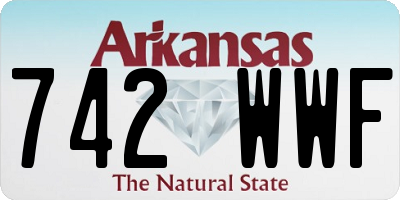 AR license plate 742WWF