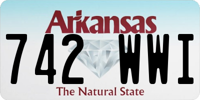 AR license plate 742WWI