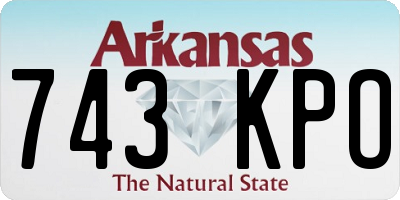 AR license plate 743KPO