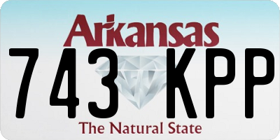 AR license plate 743KPP