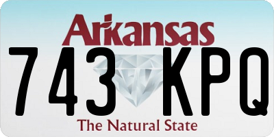 AR license plate 743KPQ