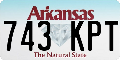 AR license plate 743KPT