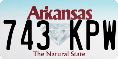 AR license plate 743KPW