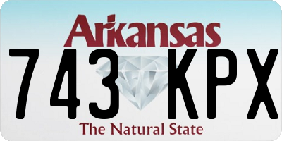 AR license plate 743KPX