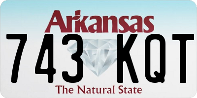 AR license plate 743KQT