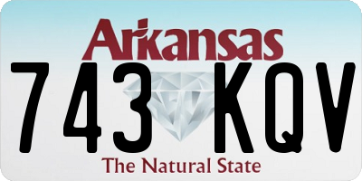 AR license plate 743KQV