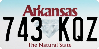 AR license plate 743KQZ