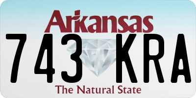 AR license plate 743KRA