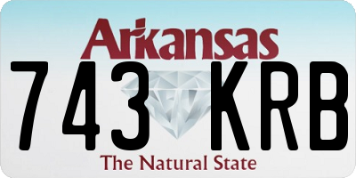 AR license plate 743KRB