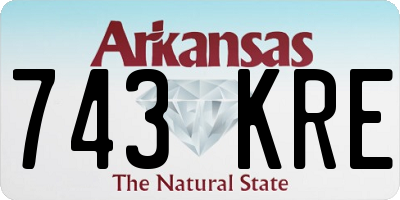 AR license plate 743KRE