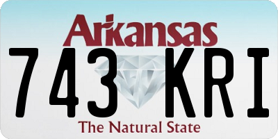 AR license plate 743KRI