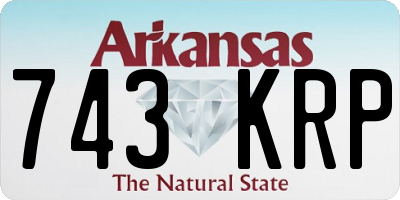 AR license plate 743KRP
