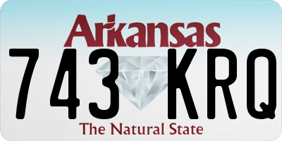 AR license plate 743KRQ