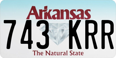 AR license plate 743KRR