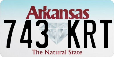 AR license plate 743KRT