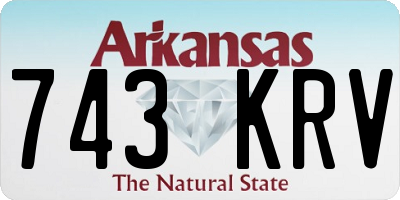 AR license plate 743KRV