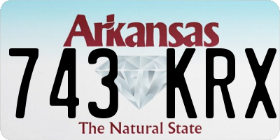 AR license plate 743KRX