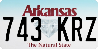 AR license plate 743KRZ