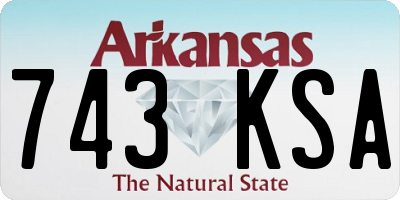AR license plate 743KSA