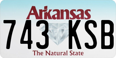 AR license plate 743KSB