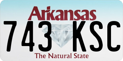 AR license plate 743KSC
