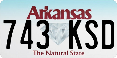 AR license plate 743KSD
