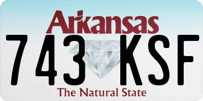 AR license plate 743KSF